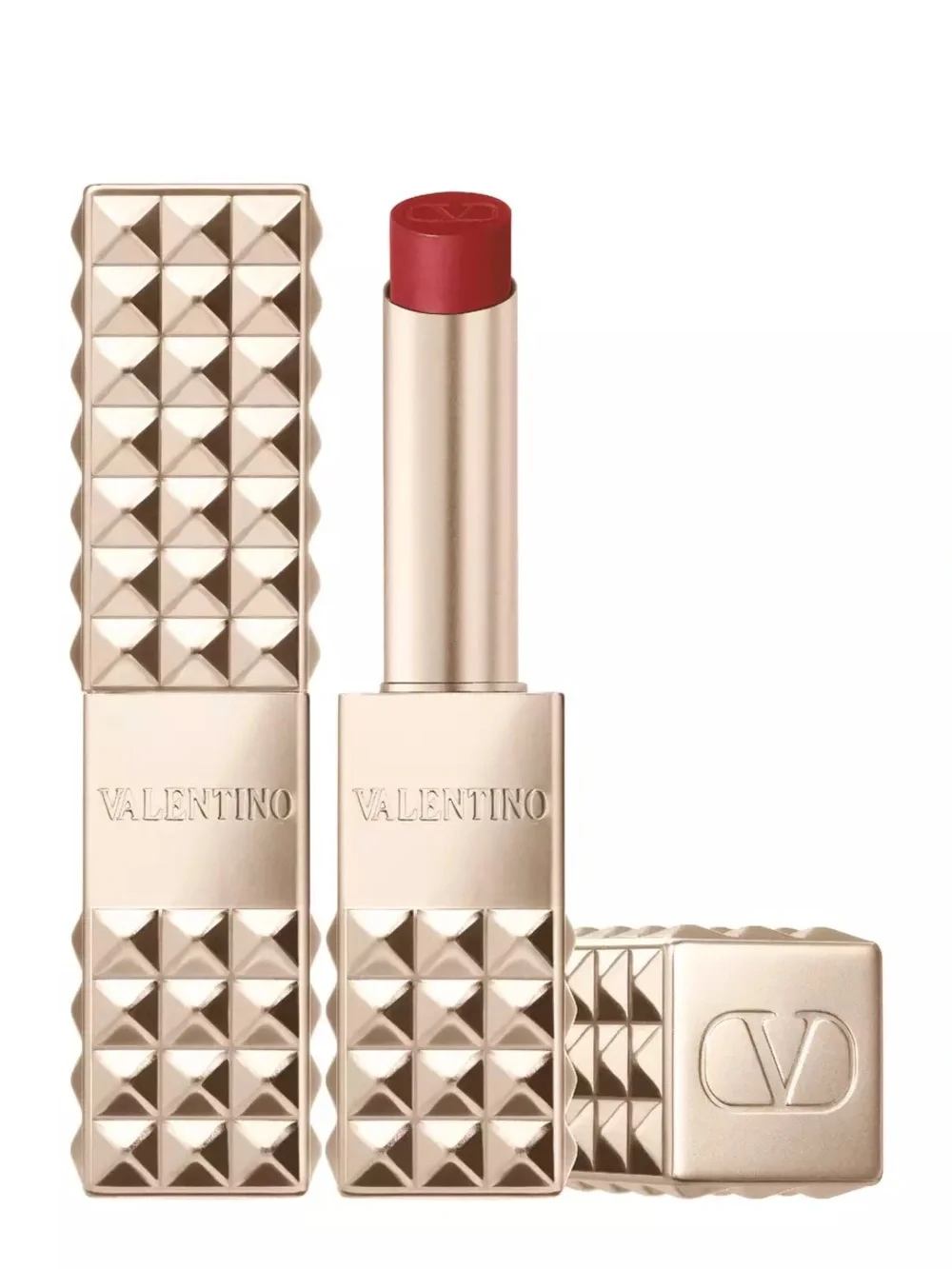 SPIKE VALENTINO BUTTERY MATTE LIPSTICK - COLOR 210R - FIRE RED